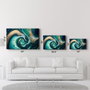 Wallity Pintura Decorativa de Vidrio Templado Multicolor 70 x 110 cm